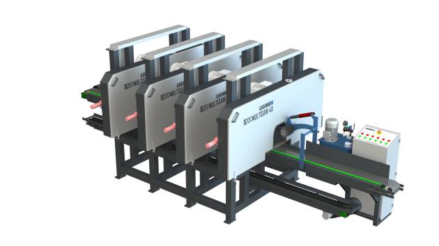 Dörtlü Yatay Dilimleme Makinesi | Lignum Multisaw- 4X